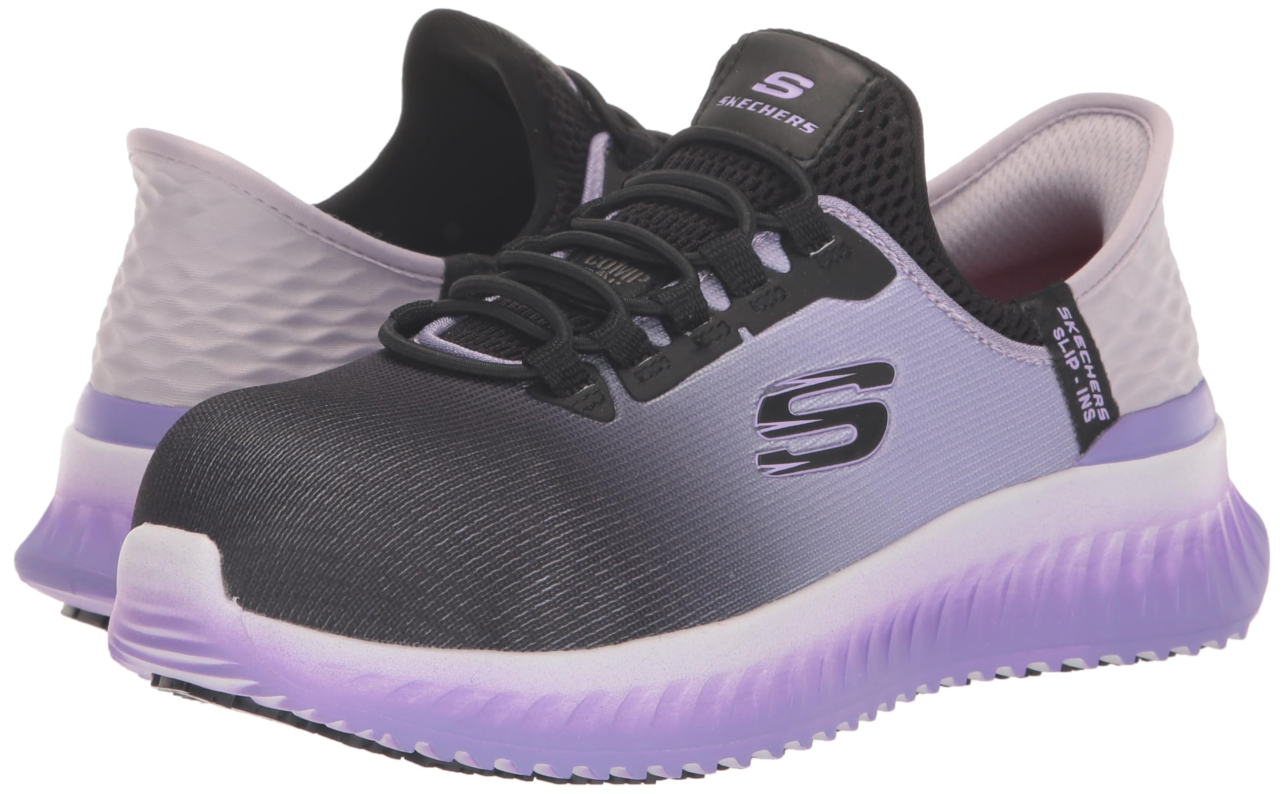 Skechers Women's Hands Free ins Work Tilido Ombray, Slip Resistant Comp Toe Industrial Shoe