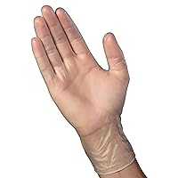 Mr Clean Disposable, Latex Free, Beaded Cuff Gloves, 100 Count Disp. Vinyl 100ct, One Size, Clear, Piece