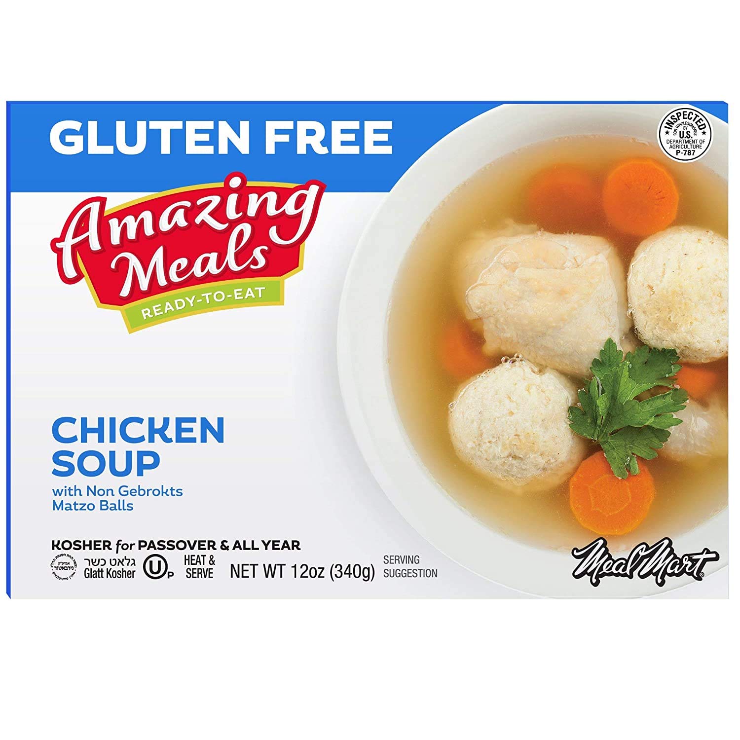 Meal Mart Amazing Meals multi-pack meals (Gluten Free Chicken Soup pack of 5)