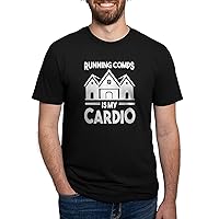 CafePress Realtor Running Comps is My Cardio Propert T Shirt Men's Deluxe Tri-Blend Shirt
