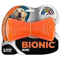 BIONIC Bone Dog Toy, Large - Interactive Dog Chew Toy That Stands Up to The Toughest Chewers, for Dogs Between 30-60+ lbs. (13-27+ kg.)