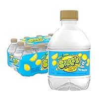 Splash Refresher Lemon Flavored Water, 8 Fl Oz, Plastic Bottle Pack of 12