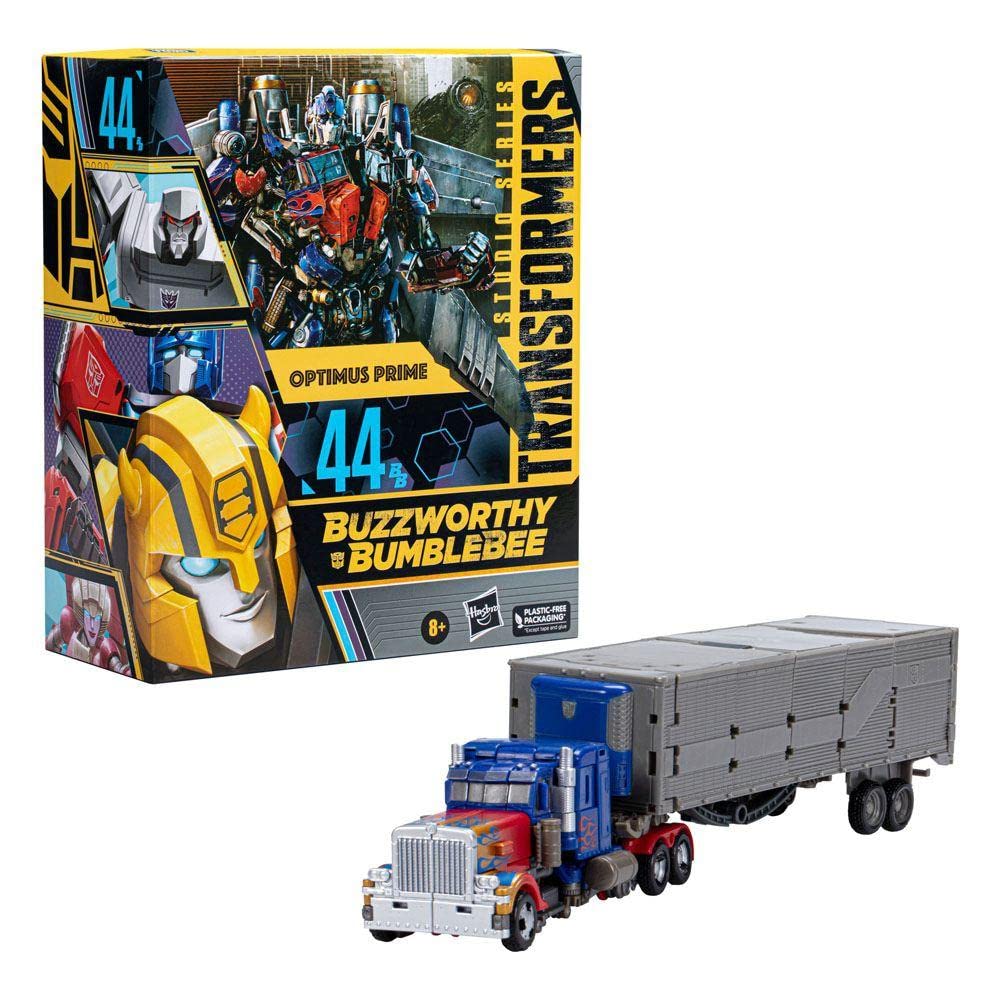 Transformers Buzzworthy Bumblebee Optimus Prime Movie Toy Figure - No Assembly Required