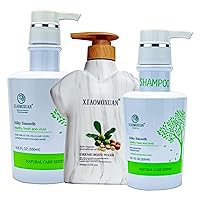 Xiaomoxuan Curly Hair Shampoo and Body Wash Moisturizer for Dry Skin with Hair Detangler Mask - Beauty & Personal Care Set Bundle