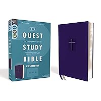 NIV, Quest Study Bible, Personal Size, Leathersoft, Blue, Comfort Print: The Only Q and A Study Bible NIV, Quest Study Bible, Personal Size, Leathersoft, Blue, Comfort Print: The Only Q and A Study Bible Imitation Leather