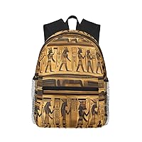 Egypt Hieroglyphics Print Backpack For Women Men, Laptop Bookbag,Lightweight Casual Travel Daypack