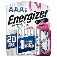 Energizer AAA Batteries, Ultimate Triple A Battery Lithium, 8 Count