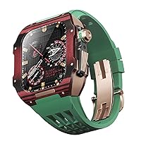 DYIZU Carbon Fiber Watch Strap Kit for Apple Watch 8/7/6/5/4/SE Series, for iWatch 44/45mm Watch Strap, Luxury Watch Strap, Watch Strap Upgrade and Replacement Kit