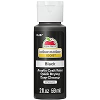 Apple Barrel Gloss Acrylic Paint in Assorted Colors (2-Ounce), 20662 Black