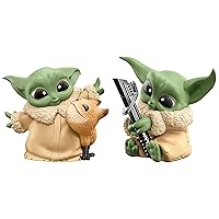 STAR WARS The Bounty Collection Series 5, 2-Pack Grogu Figures, 2.25-Inch-Scale Loth-Cat Cuddles, Darksaber Discovery, Kids Ages 4 and Up