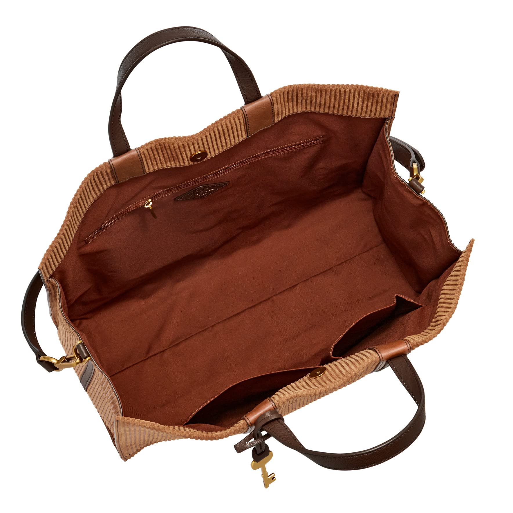 Fossil Women's Carmen Leather Tote Purse Handbag for Women