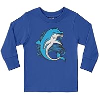 Threadrock Little Boys' Dolphin Toddler Long Sleeve T-Shirt