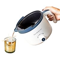 Ksedcon Candle Melting Pot, 1.8L Wax Melter for Candle Making with Rotary Switch, Electric Non-Stick Small Candle Making Pouring Pot, Wax Melting Tool with Heat-Resistant