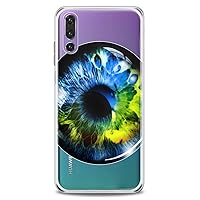 Case Replacement for Huawei Honor 70 20 Pro 10 Lite 50SE Magic Note 10 20 Play Blue Rainbow Eye Soft Cute Design Print Flexible Silicone Green Slim fit Boy Stylish Woman Clear Colorful Cute