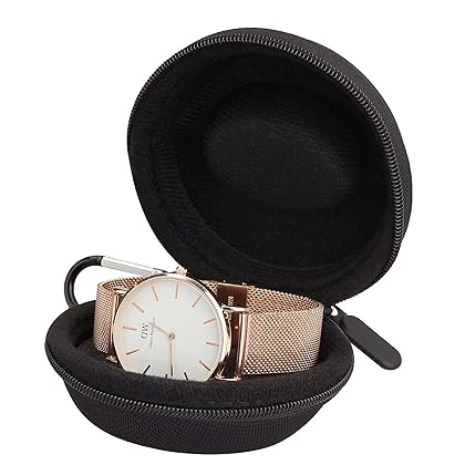 LETURE Heavy Duty Travel Watch Case Single Storage Box, Shock-Resistant Wristwatches Smart Watches Storage Holder Box