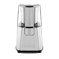 OVENTE Electric Coffee Grinder 2.1 Ounce Cup Fresh Grind with 2 Blade Stainless Steel Grinding Bowl, Fast Grinding with 200 Watt Powered Motor Perfect for Beans, Spices, Nuts, Silver CG620S