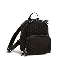 Vera Bradley Cotton Mini Backpack Purse, Black