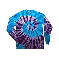 Tie-Dye Adult 5.4 oz. 100% Cotton Long-Sleeve T-Shirt L BARBADOS