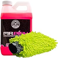 Chemical Guys CWS_402_64M Car Wash Starter Bundle - Mr. Pink Foaming Car Wash Soap, 64 fl oz (Half Gallon), Candy Scent + Green Chenille Wash Mitt (2 Items) Works on Cars, Trucks, SUVs, RVs & More
