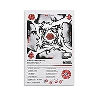 Red Hot Chili Peppers Blood Sugar Sex Magik Poster Canvas Poster Wall Decorative Art Painting Living Room Bedroom Decoration Gift Unframe-style12x18inch(30x45cm)