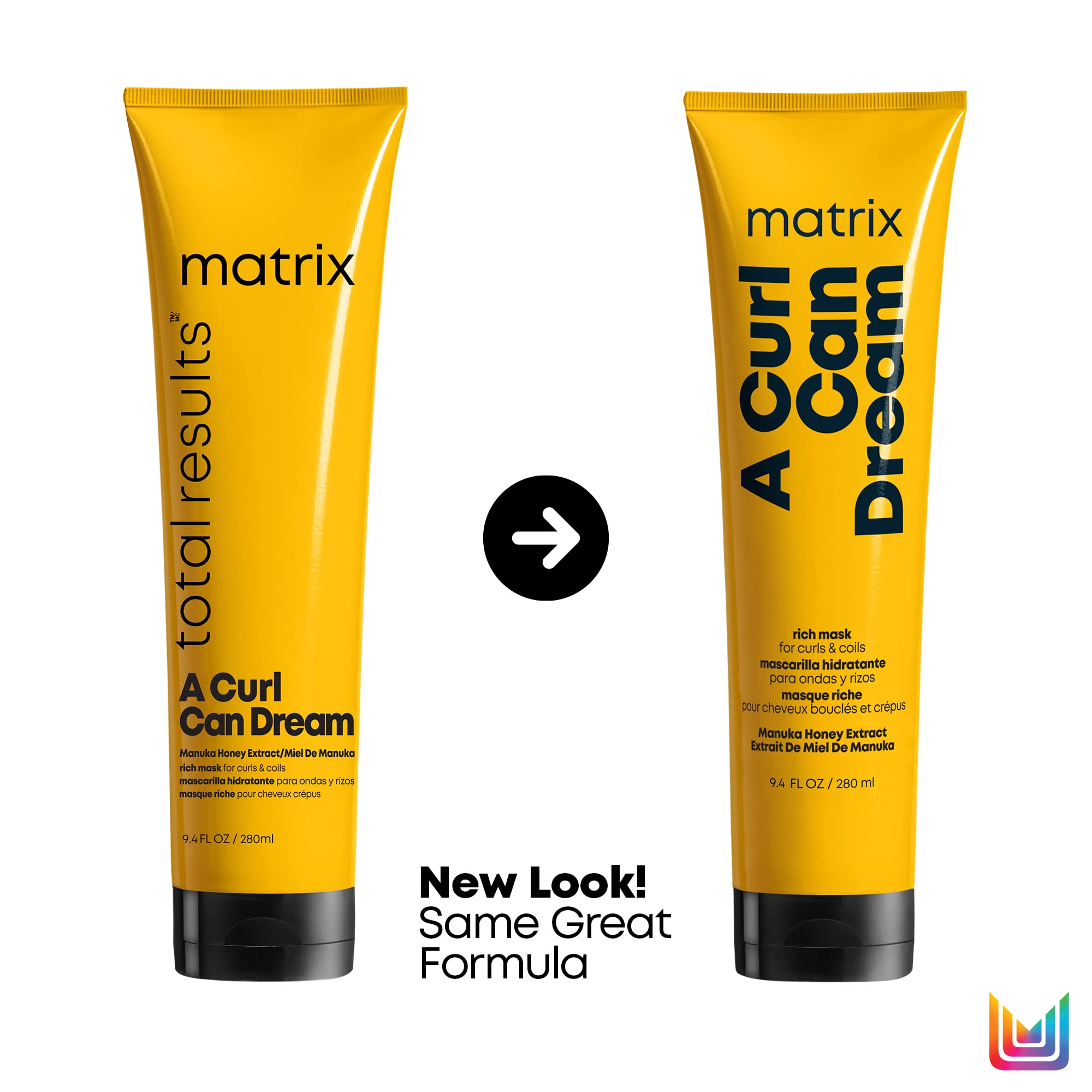Matrix A Curl Can Dream Co-Wash Cleansing Conditioner and Rich Hair Mask Set | Revives Curls Between Washes | For Curly & Coily Hair | With Manuka Honey Extract | Packaging May Vary