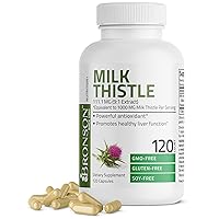 Milk Thistle 1000 MG Silybum Marianum Antioxidant & Liver Health Support - Non-GMO, 120 Capsules