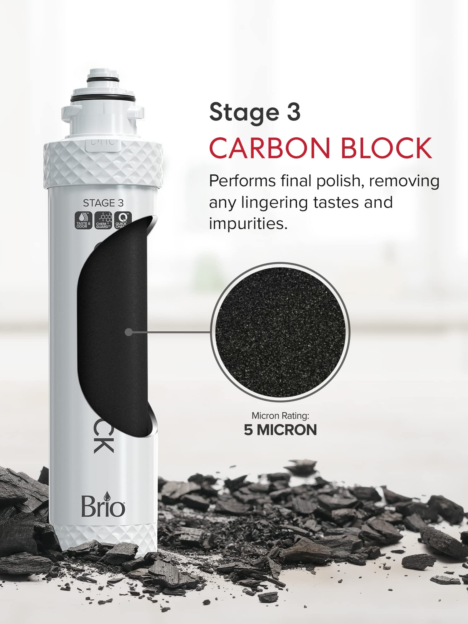 Brio 3-Stage Filter Replacement Kit for Brio 3-Stage Water Cooler Dispensers