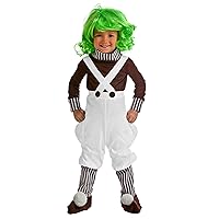 Oompa Loompa Costume With Wig | Charlie And The Chocolate Factory Themed Toddler Outfit | Dress Up for Halloween 12 Months