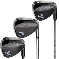 Tour Pro Golf Wedge Set – Mens Right Handed 52 Gap Wedge, 56 Sand Wedge and 60 Lob Wedge in Satin or Black Finish