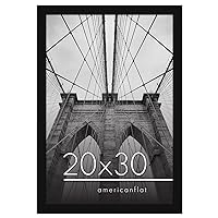 Americanflat 20x30 Poster Frame in Black - Photo Frame with Engineered Wood Frame and Polished Plexiglass Cover - Horizontal and Vertical Formats for Wall with Built-in Hanging Hardware