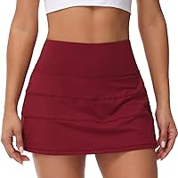 MCEDAR Pleated Tennis Skirt for Women with Pockets Women's High Waisted Athletic Golf Skorts Skirts Running Workout Shorts