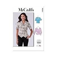 McCall's Misses' Vest Style Tops Sewing Pattern Packet, Design Code M8451, Sizes 8-10-12-14-16, Multicolor