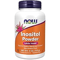 NOW Supplements, Inositol Powder, Neurotransmitter Signaling*, Cellular Health*, 4-Ounce