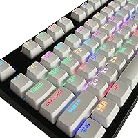 Gaming Keyboard Keycaps 104Pcs OEM ABS Russian Korean Backlit Keycap For Mechanical Keyboard DIY Gift For Abs Backlit Keycaps