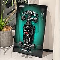 iLuane Display Wallboard for Lego Technic Mercedes-AMG F1 W14 E Performance Racing Car Construction Set 42171, Adult Collectibles Lego Car Wall Mount, Gifts for Lego Lovers (Display Only