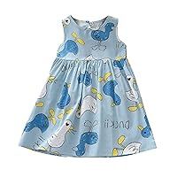 Flower Girl Dress,1-6 Years Toddler Girl Sleeveless Dot Print Belt Dress Summer Casual Princess Dresses Summer Outfits