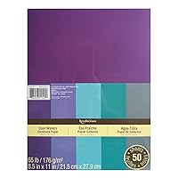 Recollections Cardstock Paper, Blue, 8 1/2 x 11 Cool Waters (Value 2-pack)