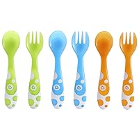 Multi™ Toddler Forks and Spoons, 6 Pack