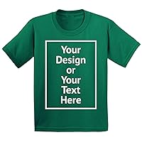 Custom Shirt for Boys Girls Toddler Personalized Your Own Image Photo Text T-Shirt Front/Back Print
