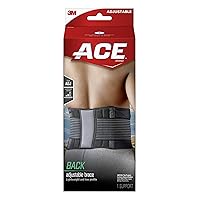 ACE Back Brace, Doctor Developed, Adjustable, Black