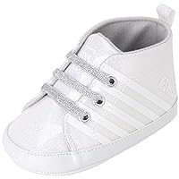 K-Swiss Baby Girls’ Sneakers – Infants Lightweight Soft Sole Shoes - First Walker Sneakers for Baby Girls (0-12 Months), Size 9-12, Silver