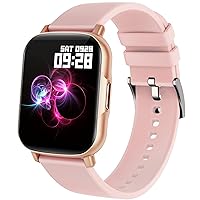 Smart Watch, Bemtava Smartwatch for iPhone Android Phones with Call Message Reminder, 1.7 inch DIY Watch Face Fitness Tracker with Heart Rate / Sleep Monitor, GPS Sports Tracking for Women Men Kids