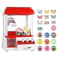 Claw Machine for Kids, Mini Arcade Candy Claw Game Prizes Grabber Toy,Mini Vending Machines,Prize Dispenser Toy for Boy Girls（20 Random Mini Toys ）