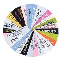 Wunderlabel Personalized Custom Customized Standard Woven Label Crafting Craft Art Fashion Classic Ribbon Ribbons Tag Clothing Sewing Garment Material Embroidered Labels Tags, Multicolor 1000 Labels