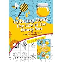 KitaFix-Creative: Coloring Book The Life of the Honey Bee: 111 Motifs to color or as copy template