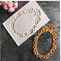 Frame Silicone Mold Mirror Photo Frame Liquid Mold Fondant Modeling Cake Decorating Tools