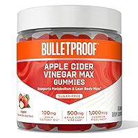 Bulletproof Apple Cider Vinegar Max Sugar-Free Gummies, 60 Count, Keto Supplement for Cravings