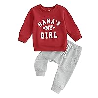 Daddys Girls Mamas Girl Baby Clothes Crewneck Sweatshirt Pants Infant Fall Winter Outfits Toddler Sweatsuits