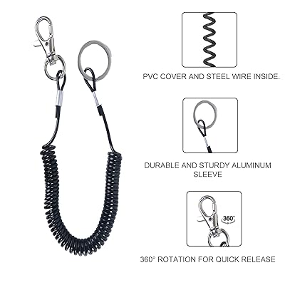M Maximumcatch Maxcatch Magnetic Fly Fishing Net Release Holder Retractor with Carabiner Clip and Lanyard
