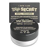 I DEW CARE Dry Shampoo Powder Refill - Tap Secret Refill | With Black Ginseng, Non-aerosol, Benzene-free, Mattifying Root Boost, No White Cast, Travel Size Dry Shampoo for Teens, Women and Men
